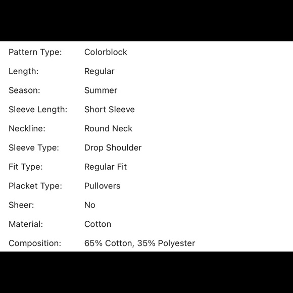 🔥2for$25🔥Oversized color block tee - Picture 7 of 7